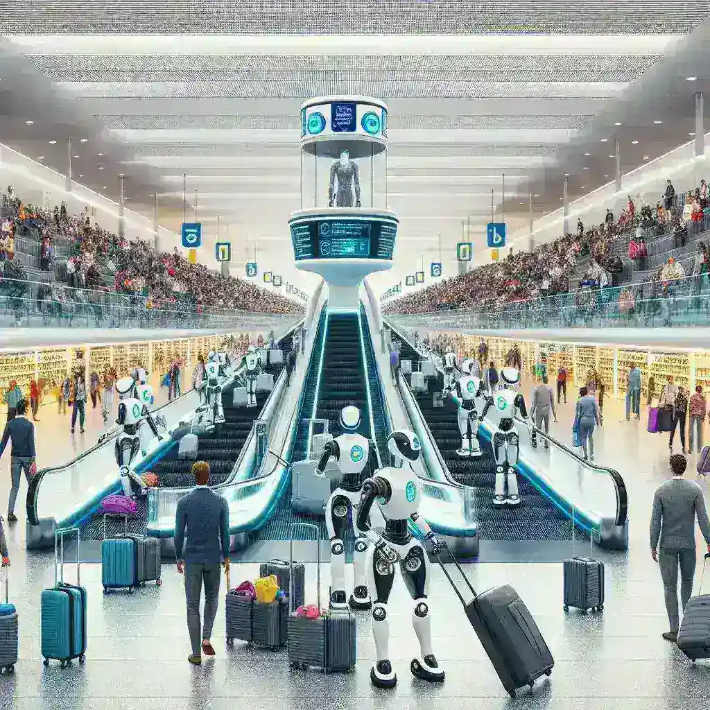 Robótica em aeroportos portugueses com IA
