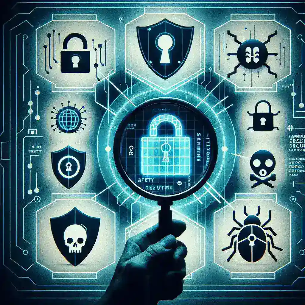 "Imagem ilustrativa mostrando um computador com código de programação e um escudo de segurança, representando estratégias de teste de segurança para websites contra hackers em artigo sobre como testar a segurança do meu site."